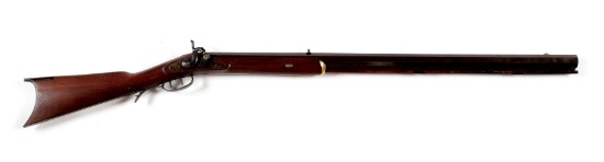 (A) FINE 1840'S HENRY HALF STOCK PERCUSSION RIFLE.