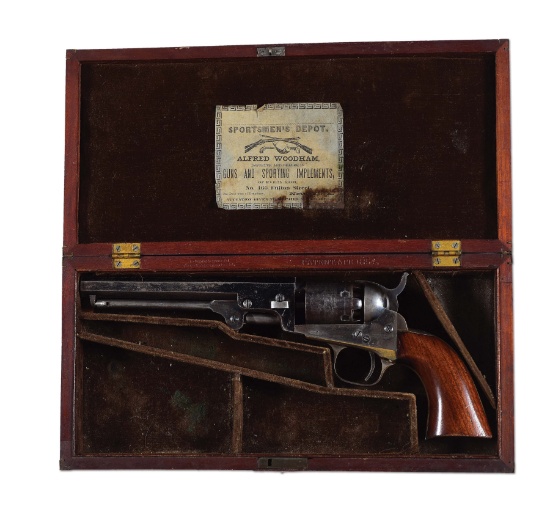 (A) COLT 1849 POCKET PERCUSSION REVOLVER.