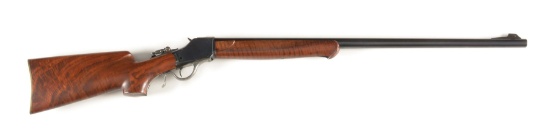 (A) JOHN OBERLIES CUSTOM WINCHESTER HI-WALL SINGLE SHOT TARGET RIFLE.