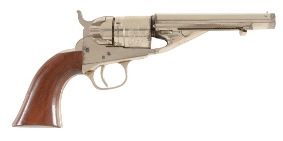 (A) FINE COLT ROUND BARREL POCKET NAVY CARTRIDGE REVOLVER.