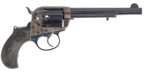 (C) BRILLIANT 6" COLT MODEL 1877 DOUBLE ACTION .41 REVOLVER (1902).