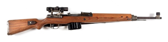 (C) VERY FINE WORLD WAR II NAZI GERMAN WALTHER K.43 AC 44 RIFLE WITH SCOPE.