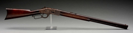 (A) RARE FOUR DIGIT WINCHESTER FIRST MODEL 1873 LEVER ACTION RIFLE