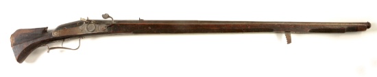 (A) A CLASSIC LATE 16TH CENTURY GERMAN MATCHLOCK WALL GUN, BEAUTIFULLY MARKED THROUGHOUT, POSSIBLY S