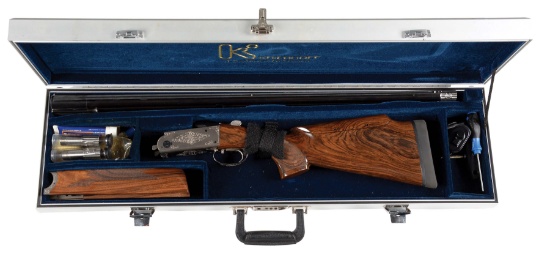 (M) KRIEGHOFF K80 "TRAP STANDARD" LEFT HANDED 12 BORE OVER-UNDER SHOTGUN WITH CASE.