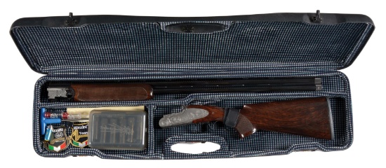 (M) RIZZINI "ARTEMIS DELUXE" OVER-UNDER SHOTGUN WITH CASE.
