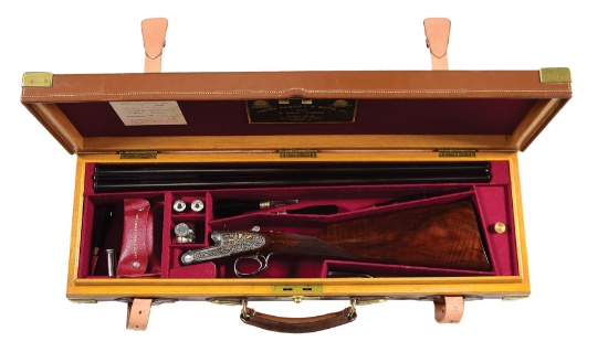 (C) LOVELY 16 GAUGE PURDEY SIDELOCK EJECTOR SINGLE TRIGGER GAME SHOTGUN WITH EXCEPTIONAL HIGH RELIEF