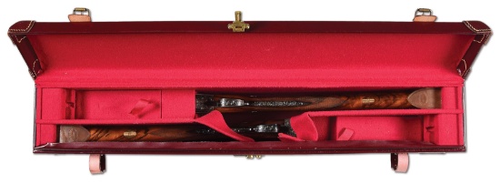 (M) PAIR OF 20 GAUGE HOLLAND & HOLLAND ROYAL DELUXE SIDELOCK EJECTOR SINGLE TRIGGER SELF OPENING GAM