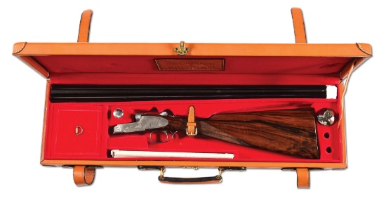 (M) CASED ABBIATICO & SALVINELLI VENERE EXTRA 28 BORE SIDE BY SIDE SHOTGUN PICTURED ON PAGE 204-205