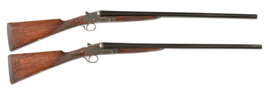 (C) LOVELY PAIR OF "GOLDEN AGE" BOSS EASY OPENING SIDELOCK EJECTOR SINGLE TRIGGER GAME GUNS WITH CAS