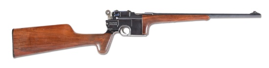 (C)  MAUSER C96 LARGE RING MILLED PANEL CARBINE