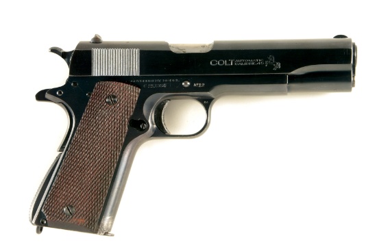 (C) RARE COLT  Model 1911-A1 SEMI-AUTOMATIC PISTOL SHIPPED TO ROYAL NORWEGIAN NAVY 1942.