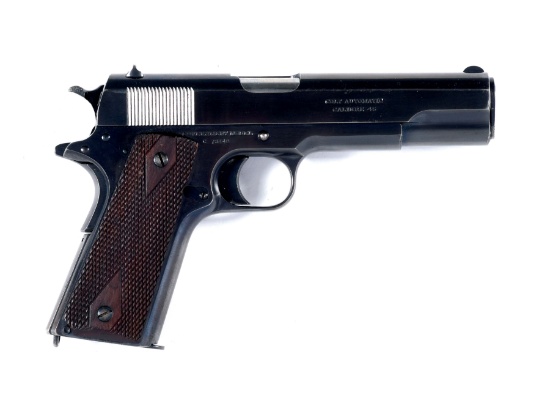 (C) HIGH CONDITION COMMERCIAL COLT MODEL 1911 SEMI AUTOMATIC PISTOL (1917).