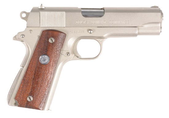 (M) SCARCE AS NEW BOXED COLT COMBAT COMMANDER .38 SUPER SEMI-AUTOMATIC PISTOL.