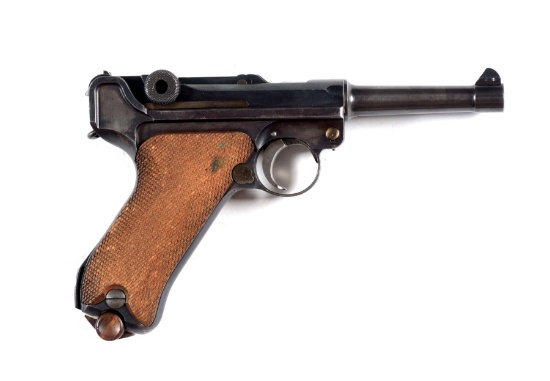 (C) BASEL POLICE LUGER SEMI-AUTOMATIC PISTOL.
