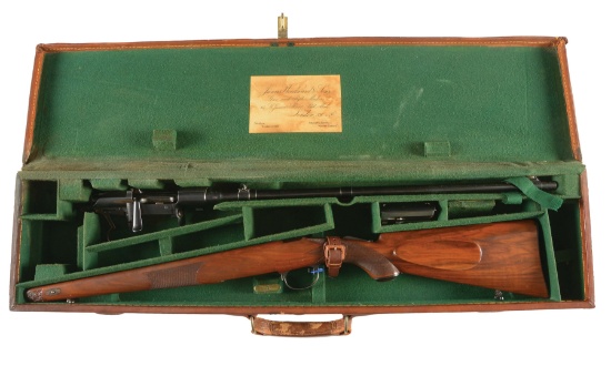 (C) HIGH ORIGINAL CONDITION MODEL 1903 MANNLICHER SCHOENAUER TAKEDOWN RIFLE RETAILED BY JAMES WOODWA