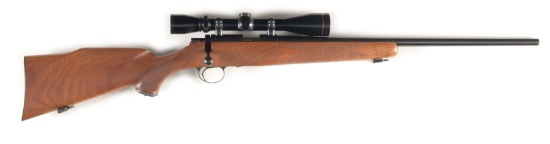 (M) SCOPED KIMBER MODEL 82 BOLT ACTION .22 RIFLE.