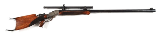 (C) STEVENS 44-1/2 ACTION MODEL 54 SINGLE SHOT RIFLE.
