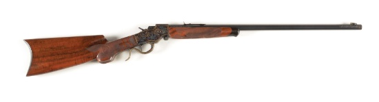 (C) CUSTOM DELUXE ENGRAVED STEVENS MODEL 1915 FALLING BLOCK RIFLE.