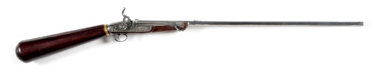 A VERY RARE GIRANDONI AUSTRIAN REPEATING AIR GUN, SIGNED JOS. SCHENBOR IN WIEN, CIRCA 1800.