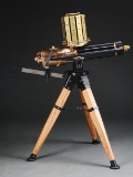 (M) VALLEY ENGRAVING REPLICA COLT 1878 GATLING GUN WITH BROADWELL DRUM MAGAZINES.