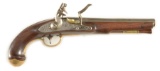 (A) RARE US MODEL 1808/1811 TRANSITIONAL FLINTLOCK PISTOL BY NORTH.