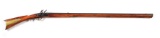 (A) FLINTLOCK KENTUCKY RIFLE SIGNED JOHN MOLL, JR.