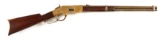 (A) RARE 1ST MODEL 1866 WINCHESTER FLATSIDE SADDLE RING CARBINE.