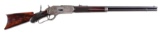 (A) RARE WINCHESTER MODEL 1876 DELUXE LEVER ACTION RIFLE.