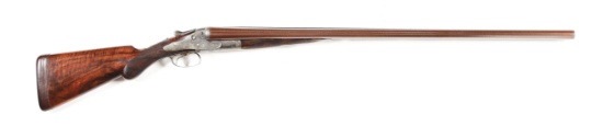 (A) W. & C. SCOTT PREMIER GRADE SIDELOCK TEN BORE SHOTGUN WITH WATERFOWL ENGRAVING.