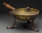 Revolutionary War Brass and Iron Brazier, Ex-George Neumann Collection.