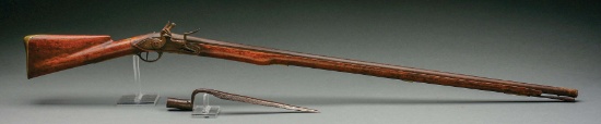 (A) Fine American Revolutionary War Flintlock Musket with Bayonet.