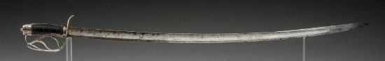 Fine and Early Silver Hilted Cavalry Saber Inscribed Pennsylvania Light Dragoons by William Mannerba