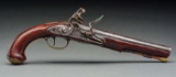 (A) Early American Flintlock Pistol Signed Meason (Mason).