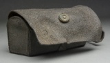 18th Century Leather Waist Belt Cartridge Box.
