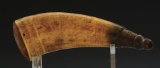 Rare Engraved Philadelphia Powder Horn Dated 1775.
