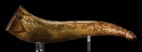 Indian Decorated Powder Horn Found in Illinois.