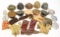 LARGE LOT OF MILITARY HELMETS, CAPS AND ACCOUTREMENTS.