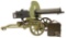 FINNISH CAPTURED RUSSIAN PM M1910 FLUTED JACKET DISPLAY MACHINE GUN WITH SOKOLOV MOUNT.