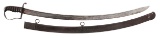 US MODEL 1812 CONTRACT CAVALRY SABER WITH SCABBARD.