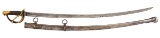 AMES 1850 PRODUCTION 1840 HEAVY CAVALRY DRAGOON SABER WITH A.D.K. INSPECTIONS.