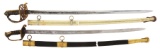 LOT OF TWO: SCHUYLER, HARTLEY & GRAHAM AND A US STAFF OFFICER'S SWORDS.