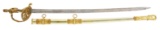 EXCELLENT STATUE HILTED MODEL 1850 OFFICER'S PRESENTATION SWORD OF CAPTAIN J.T. WHITTIER.
