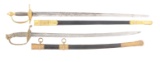 LOT OF TWO: 1832 GENERAL AND STAFF OFFICER'S AND 1850 FOOT OFFICER'S SWORDS.
