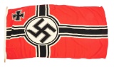 LOT OF 4: WORLD WAR II US WAR LOAN BANNER AND THIRD REICH FLAGS.