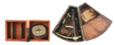 LOT OF 2: NAVY PELORIS AND SEXTANT WITH CASES.