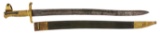 COOK & BROS CONFEDERATE BAYONET WITH ASSOCIATED ADAPTER, EX-MICHEL