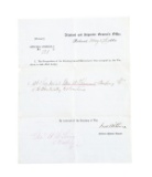DESIRABLE CONFEDERATE DISCHARGE PAPERS SIGNED BY ASSISTANT ADJUTANT GENERAL WITHER AND WILLIAM LORIN