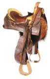 CHILD'S WESTERN TERRITORIAL STYLE SADDLE.