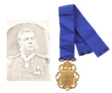 MEDAL PRESENTED TO CAPTAIN BEDFORD PIM, FAMED EXPLORER AND THE FIRST MAN TO CROSS FROM A SHIP ON THE